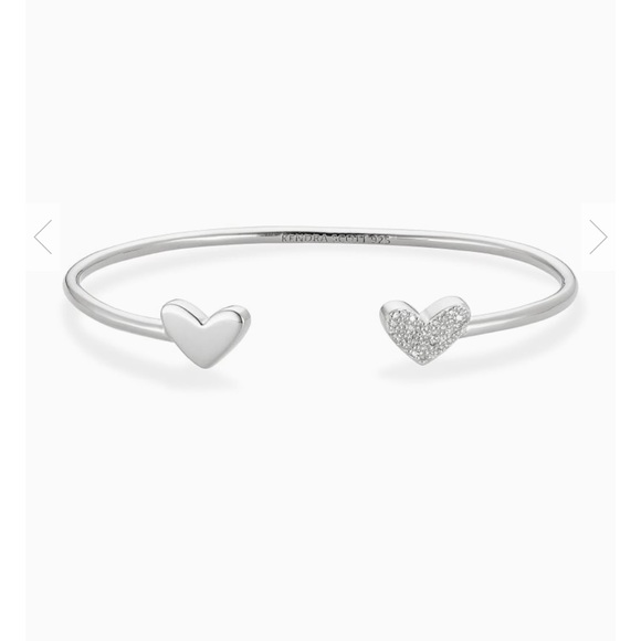 [SOLD] Ari Heart Sterling Silver Bracelet - Picture 7 of 7